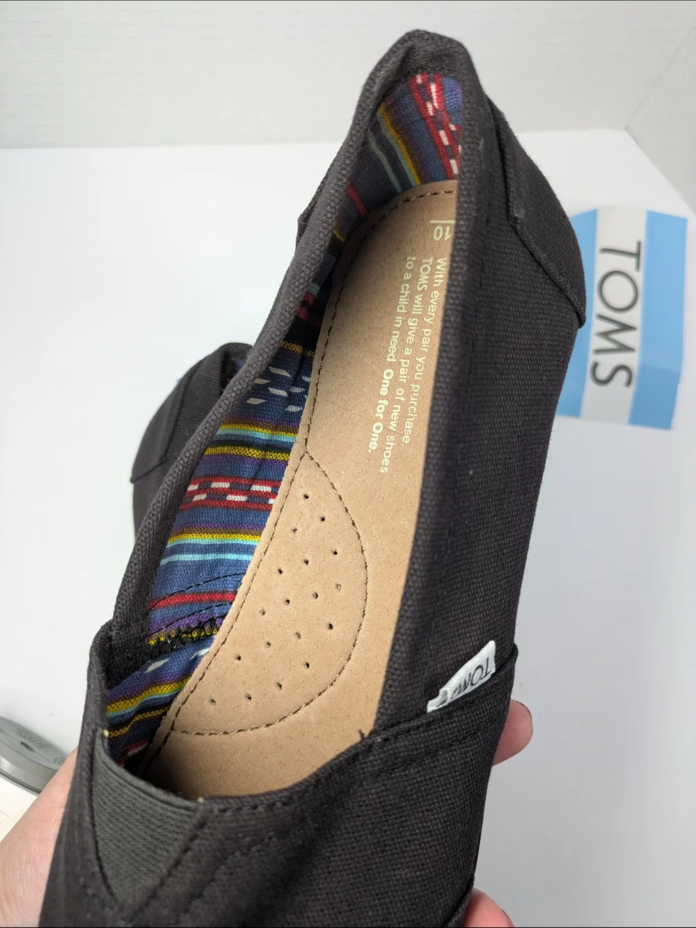 TOMS Men’s Classic Black Slip-On Shoes